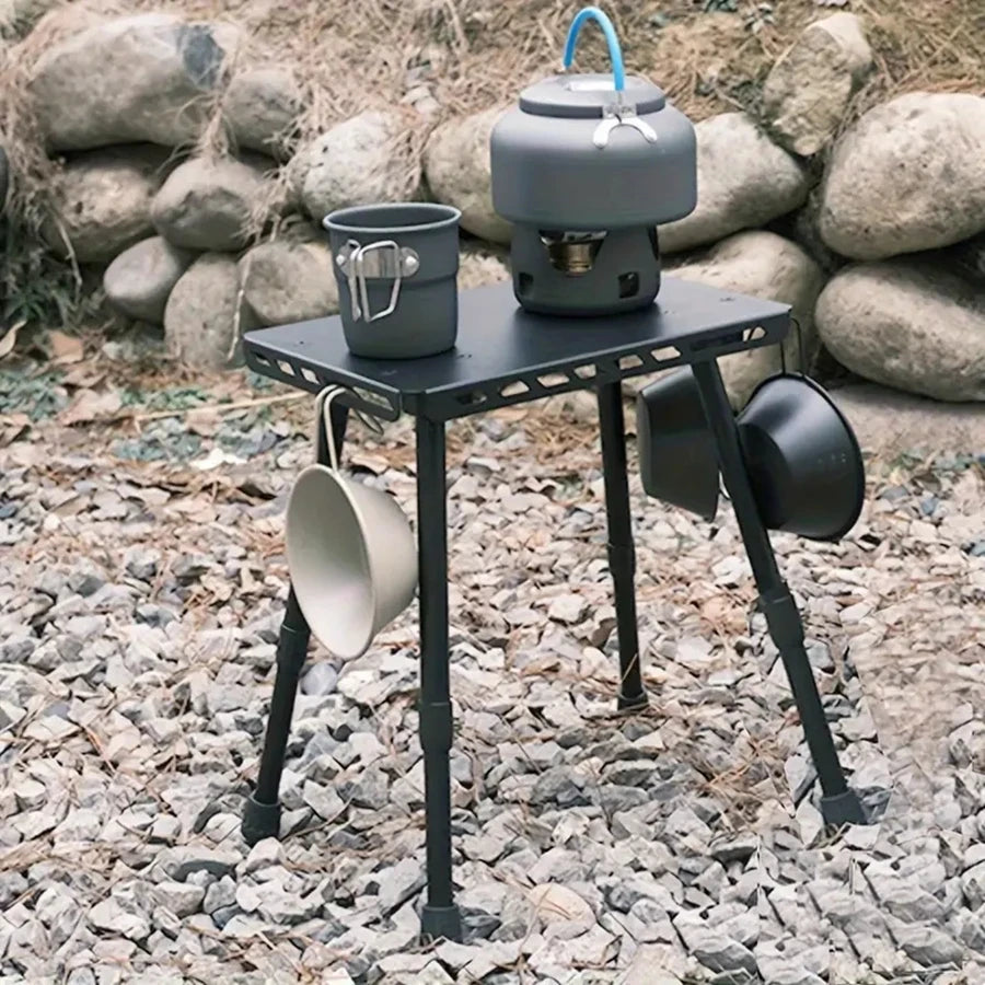 Outdoor Table And Chair Dual-Use Table, Liftable Portable Stool Outdoor Chair Desk