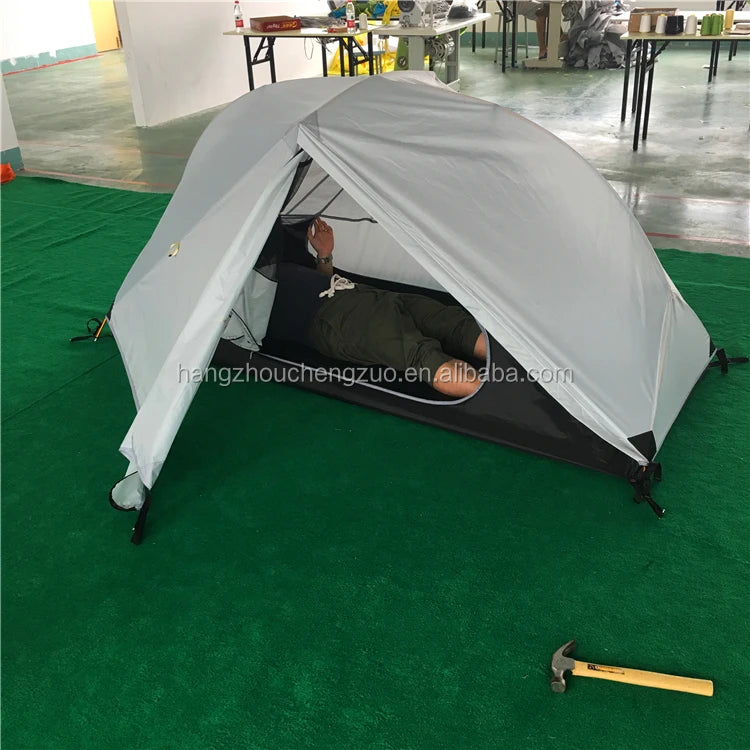 Double Layer 1 Person camping Tent Waterproof ultralight Lightweight Tents