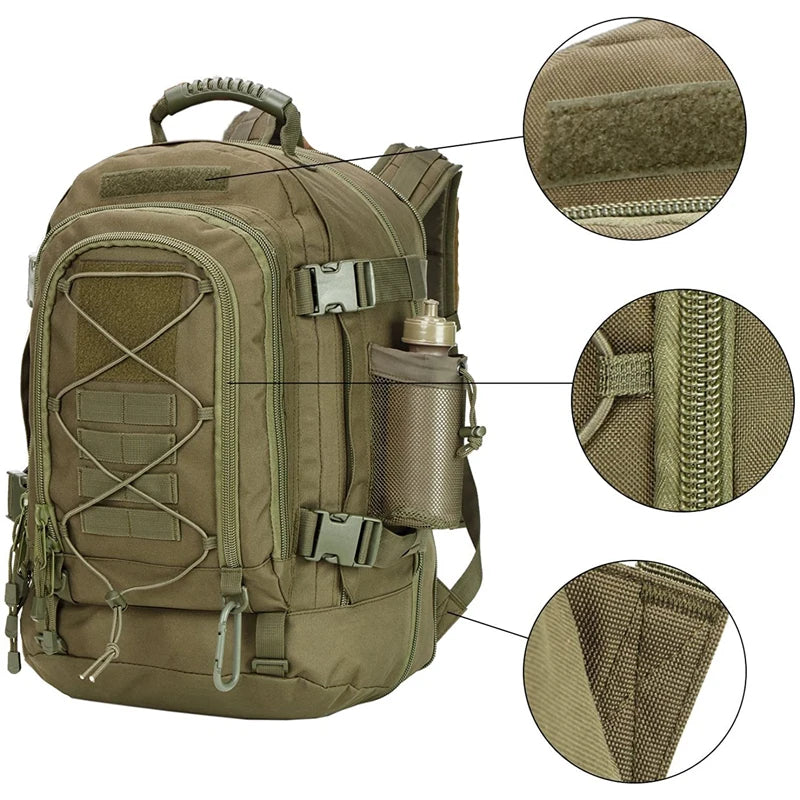 Outdoor Tactical Backpack Men's Outdoor Hiking Bag Capacity Military Army Bags