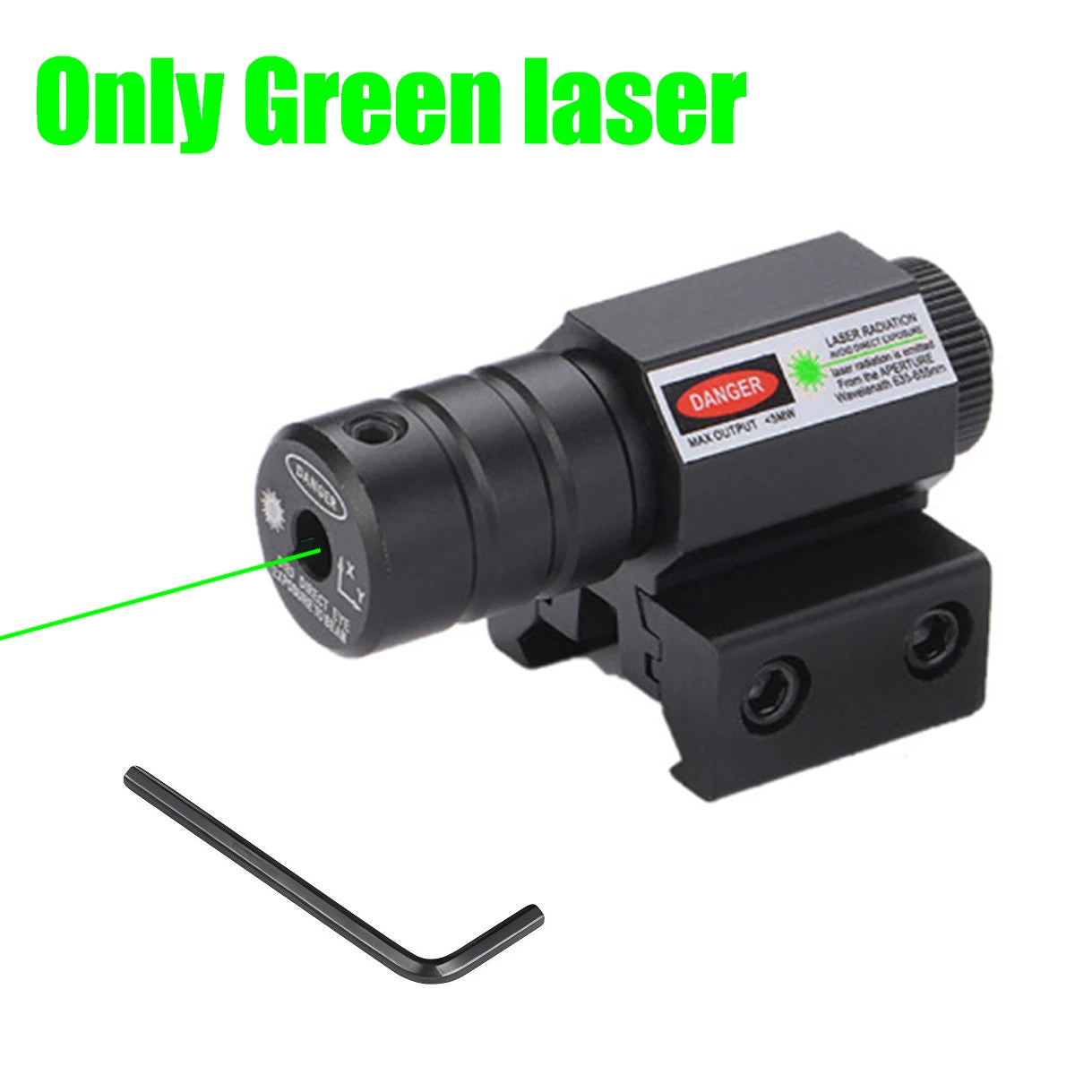 Tactical Red Dot Laser Pointer Sights Hunting with  Mount Adjustable Sight