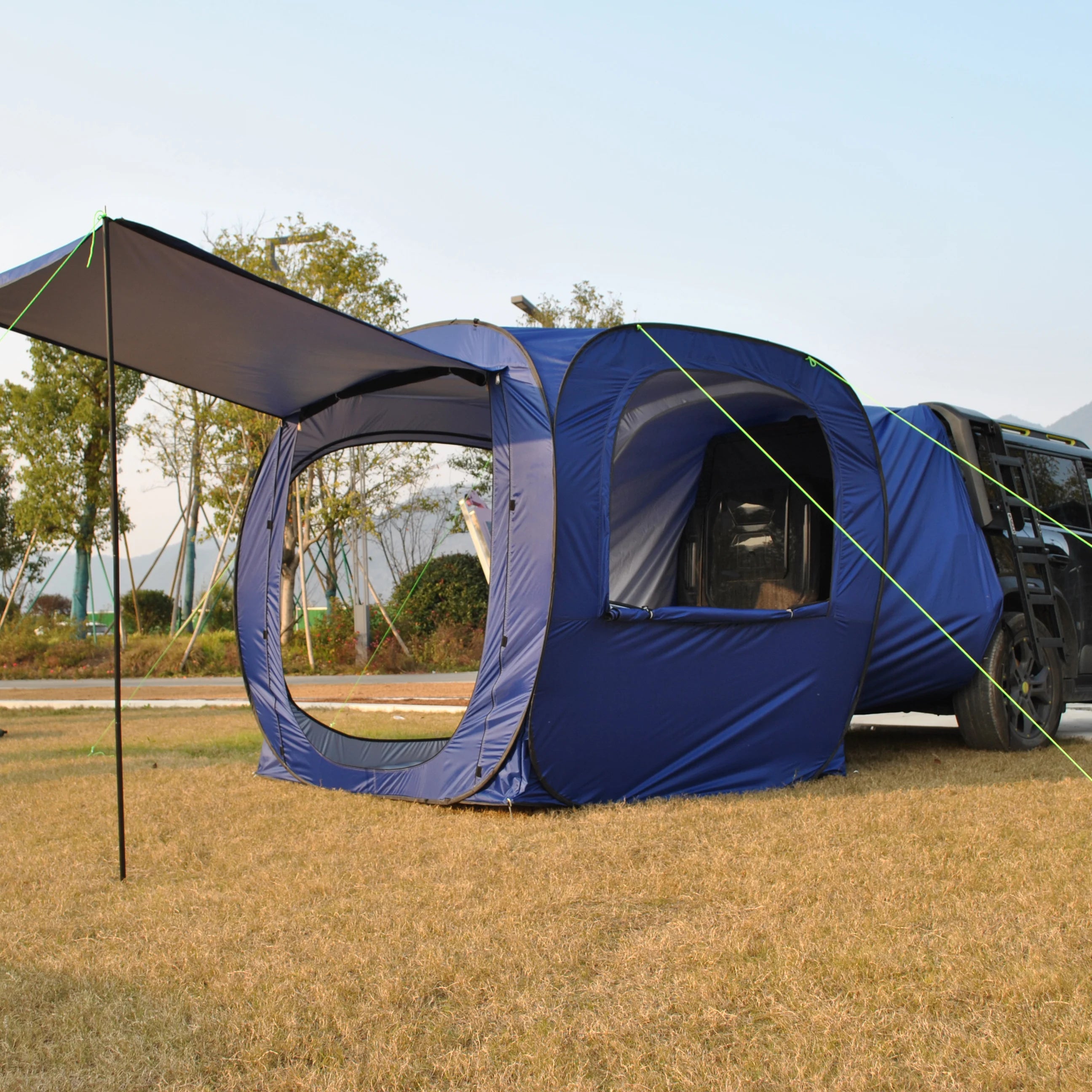Car Tent trailer Tent, Car Tailgate Tent,Pop Up Car Rear Tent Multipurpose Truck Tent