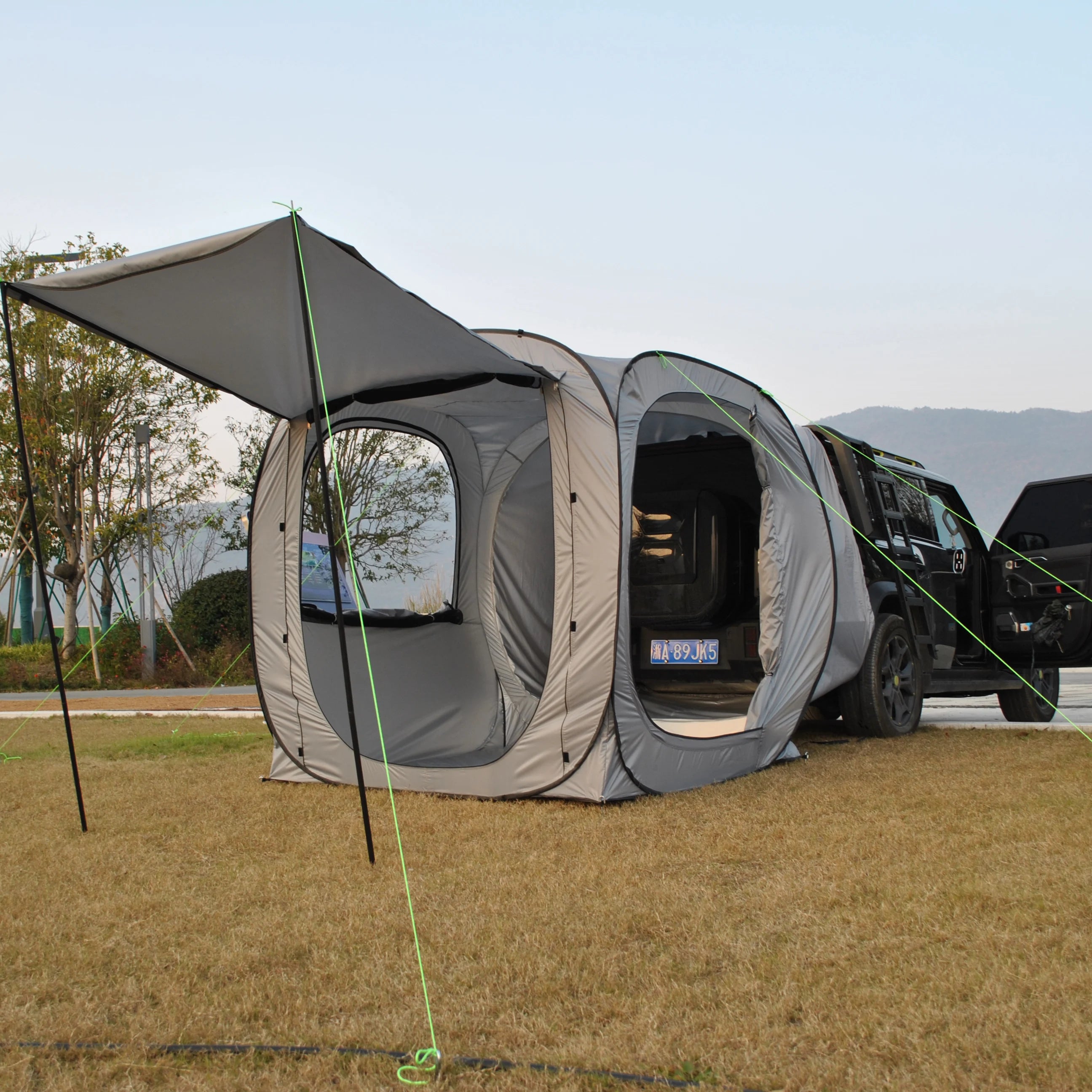 Car Tent trailer Tent, Car Tailgate Tent,Pop Up Car Rear Tent Multipurpose Truck Tent