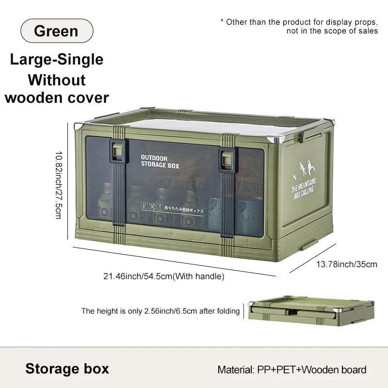 UFORU Multilayer Thickened Folding Storage Box with Lid Ideal for Outdoor