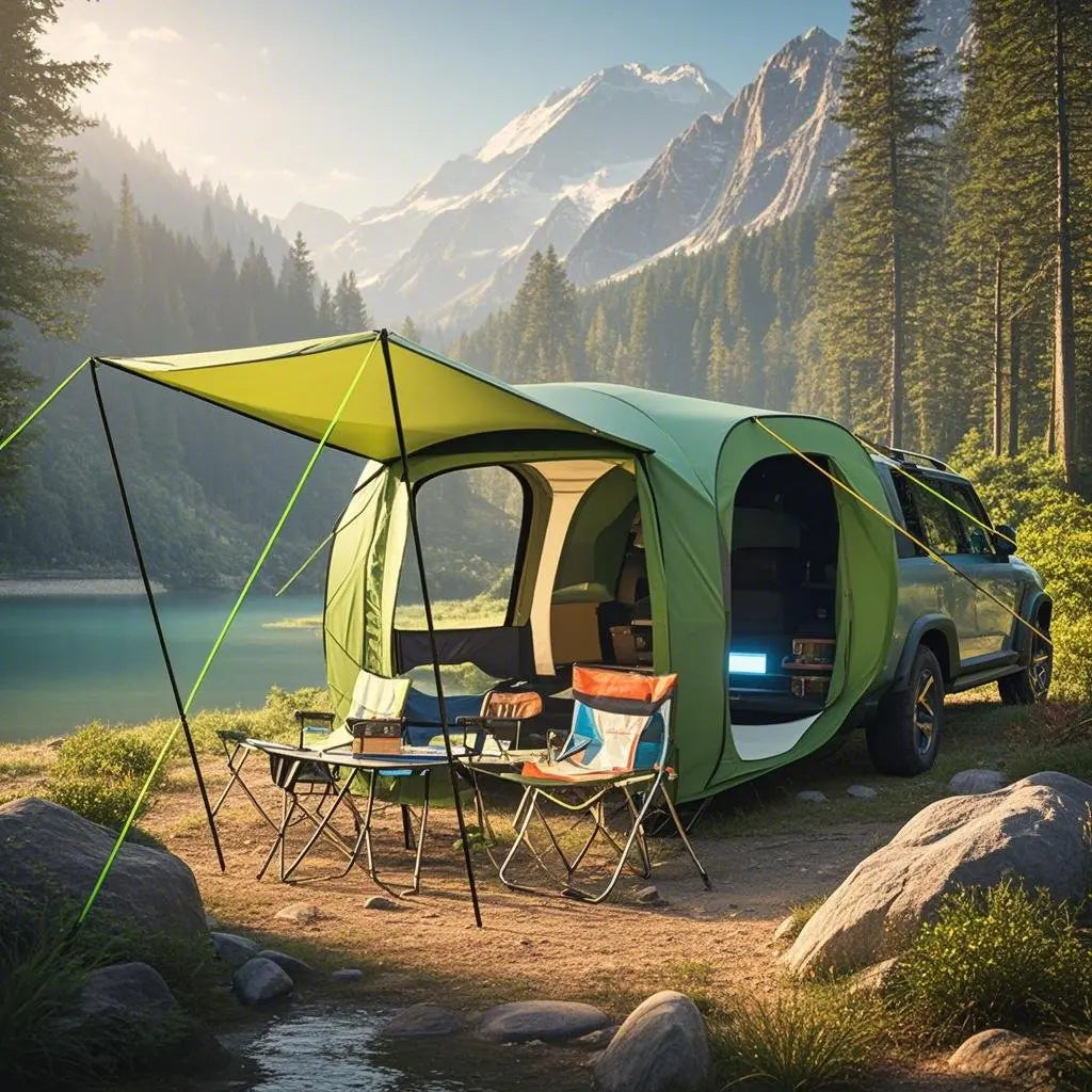 Car Rear Automatic Tent, Car Tailgate Tent,Pop Up Car Rear Tent, SUV Tents Car