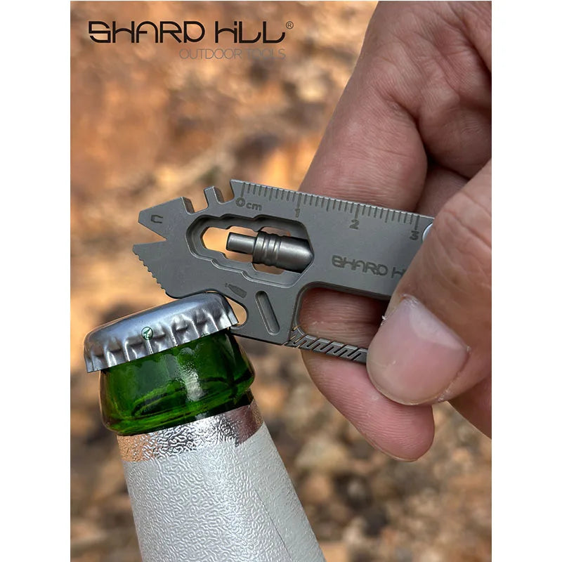 Outdoor EDC Multi-Tool Keychain Bottle Opener Screwdriver & Wrench Combo Tool