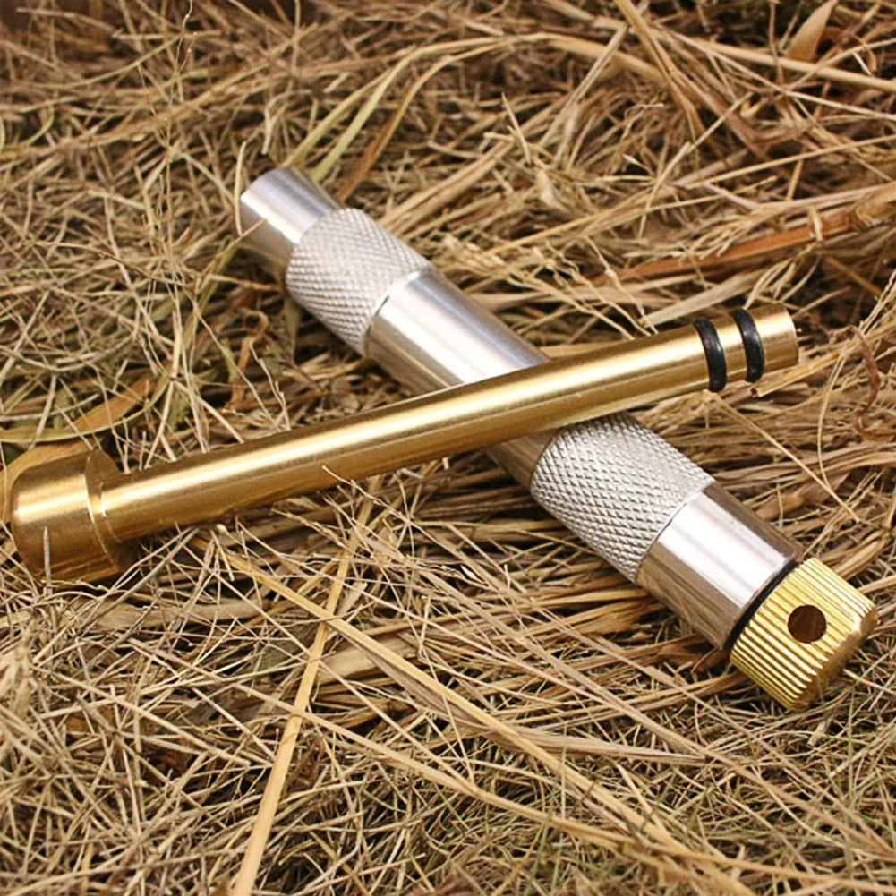 Brass Emergency Fire Tubes Practical Compression Outdoor Igniter Tube  Fire