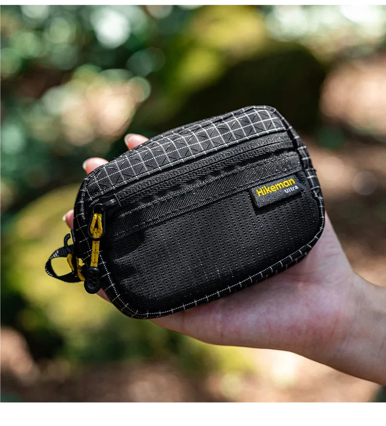 Tactical Utility Bag Durable Waterproof Zipper Mesh Pocket D Buckle Camping