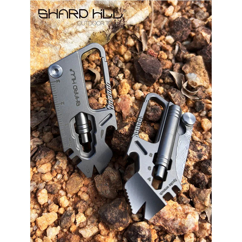 Outdoor EDC Multi-Tool Keychain Bottle Opener Screwdriver & Wrench Combo Tool