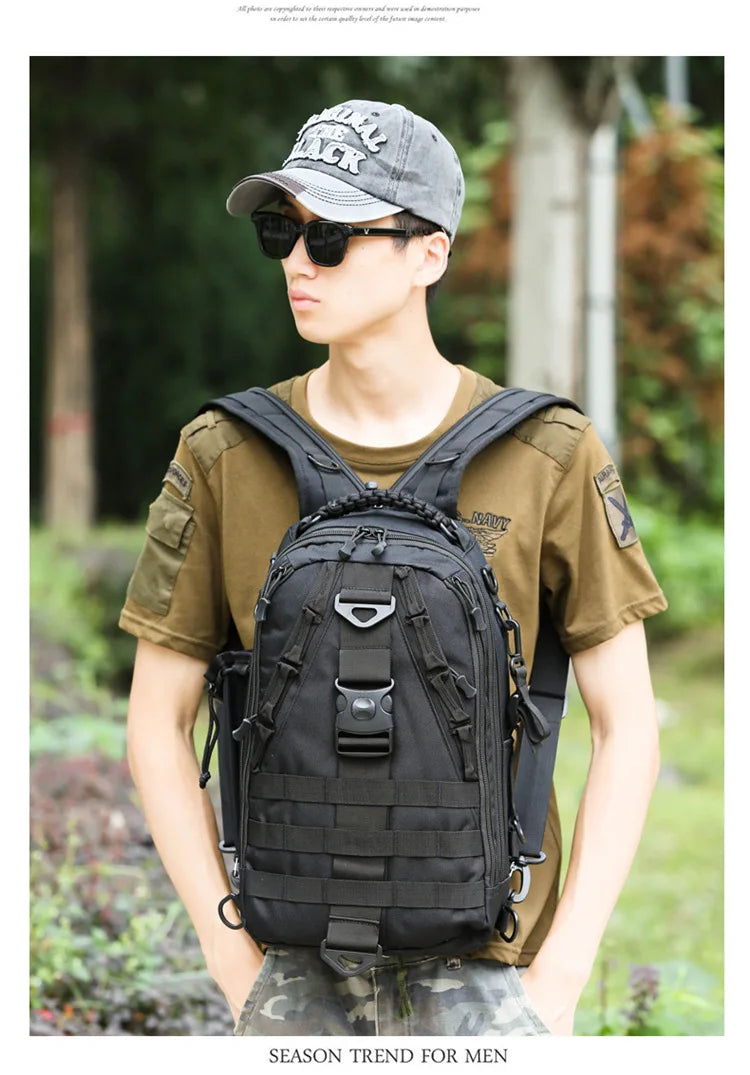 Outdoor Fishing Tackle Bag Waterproof Hiking Cycling Travel Backpack Tools