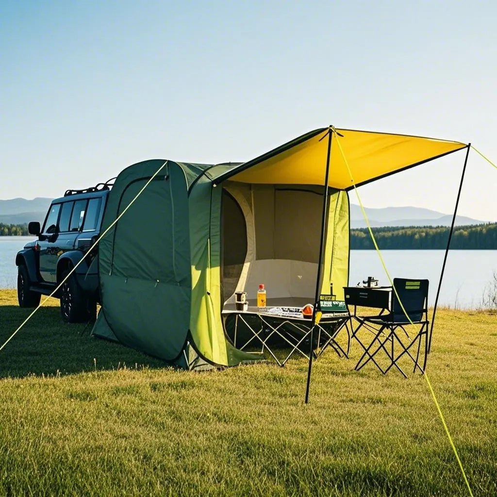 Car Rear Automatic Tent, Car Tailgate Tent,Pop Up Car Rear Tent, SUV Tents Car