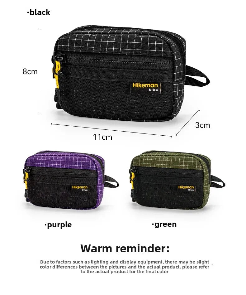 Tactical Utility Bag Durable Waterproof Zipper Mesh Pocket D Buckle Camping