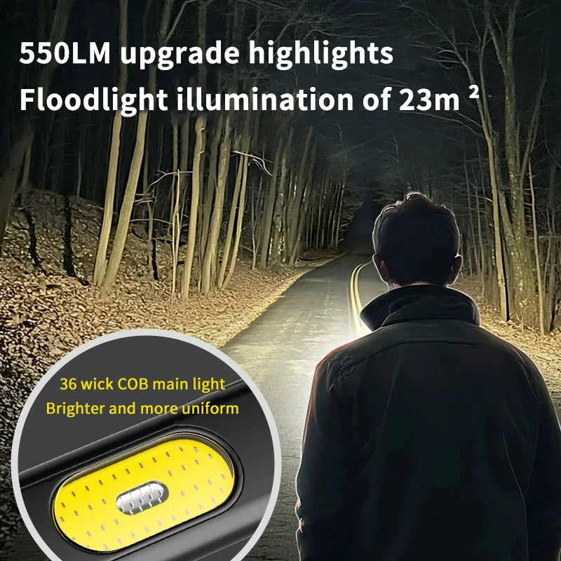 1PCS NEW USB-C Keychain Flashlight - Rechargeable LED Mini Torch Pocket Light