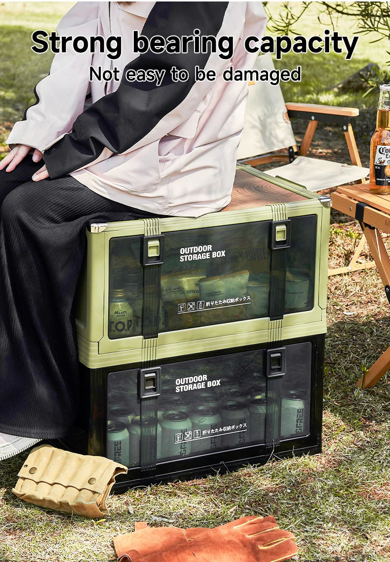UFORU Multilayer Thickened Folding Storage Box with Lid Ideal for Outdoor