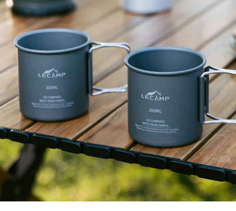 Outdoor Camping Fold Titanium Cup Travel Travel Cooking Set Cooking