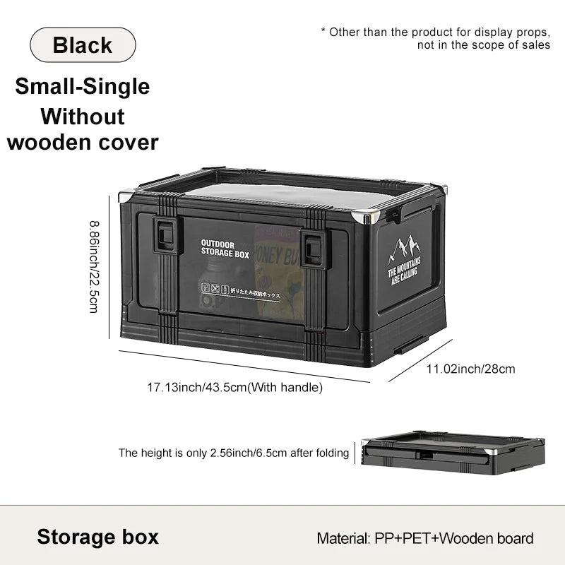 UFORU Multilayer Thickened Folding Storage Box with Lid Ideal for Outdoor