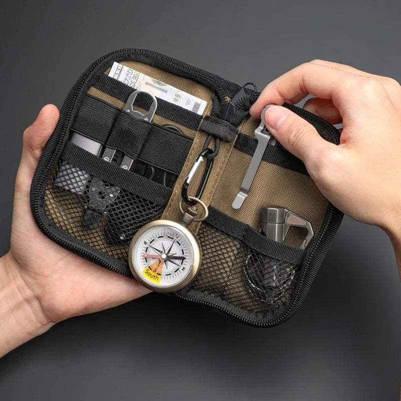 Outdoor Kit Carry-on Card Bag Wallet Multi-purpose EDC Tools Storage Bag