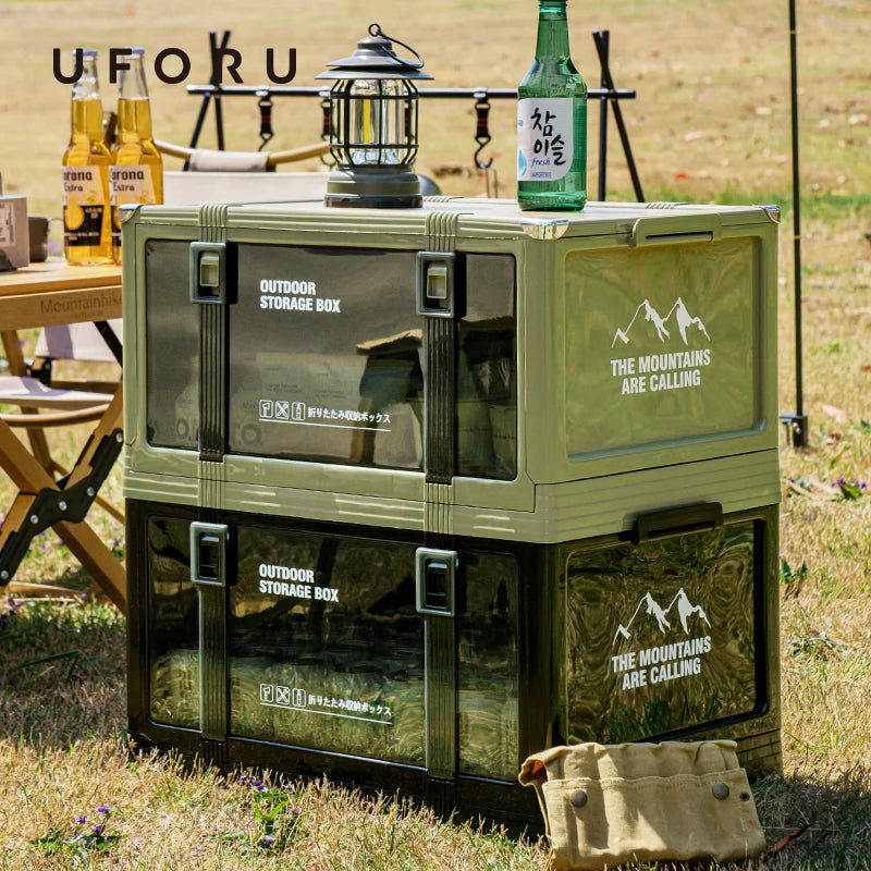 UFORU Multilayer Thickened Folding Storage Box with Lid Ideal for Outdoor