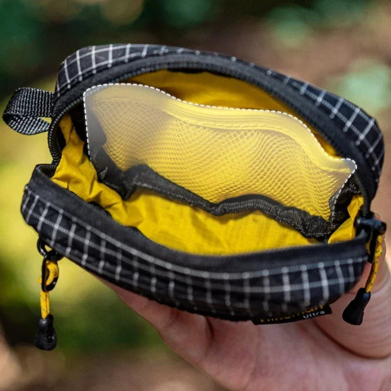 Tactical Utility Bag Durable Waterproof Zipper Mesh Pocket D Buckle Camping