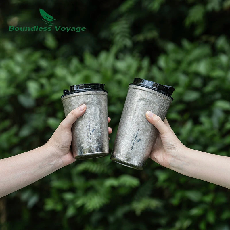 Travel Coffee Tea Drinking Cup Double Wall Vacuum Insulated Water Mug Thermos