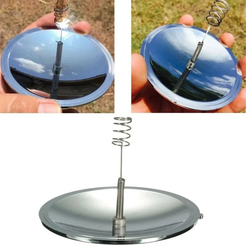 Solar Lighter Outdoor Fire Ignition Waterproof Windproof Emergency Travel