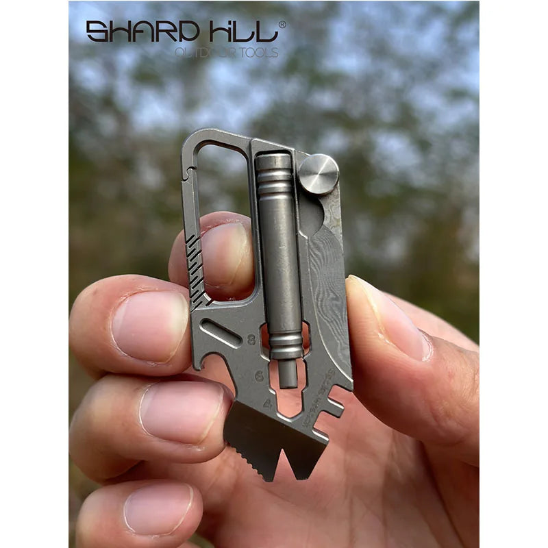 Outdoor EDC Multi-Tool Keychain Bottle Opener Screwdriver & Wrench Combo Tool