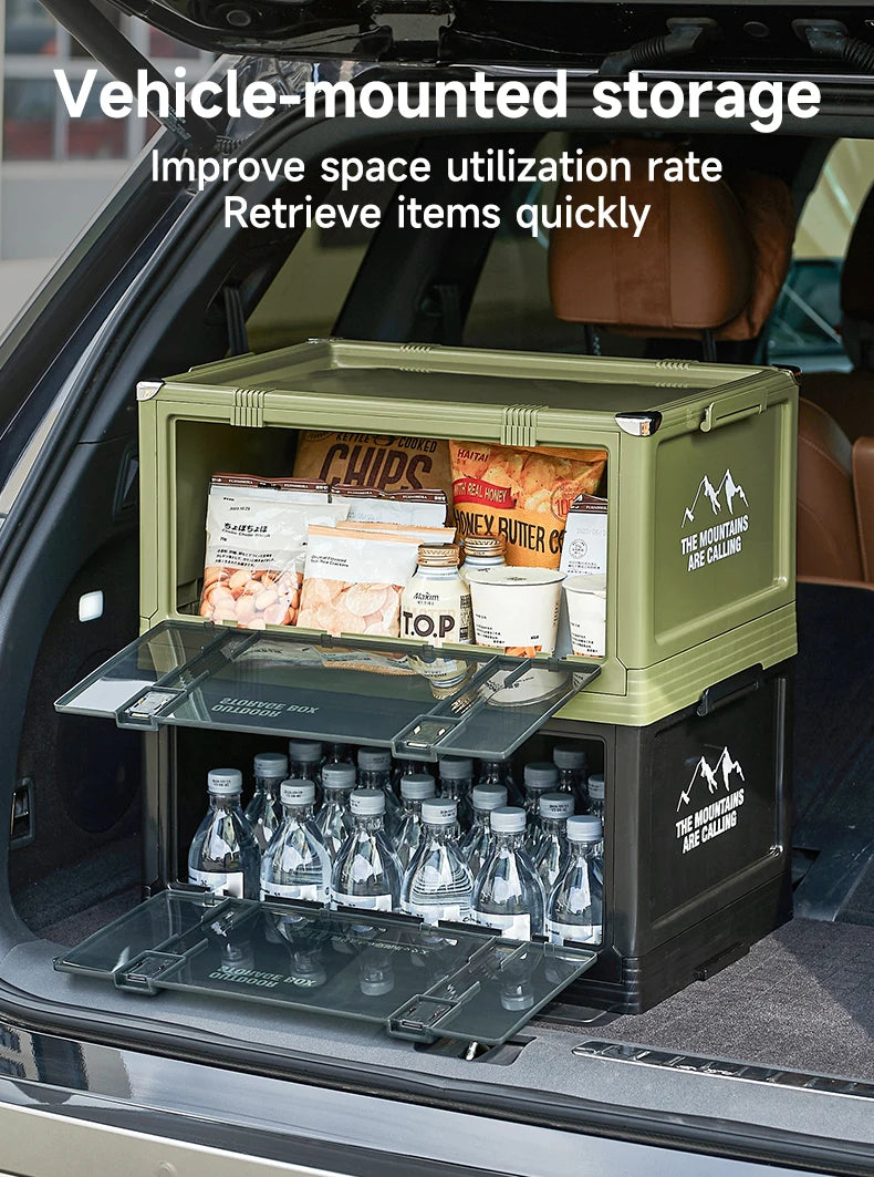 UFORU Multilayer Thickened Folding Storage Box with Lid Ideal for Outdoor