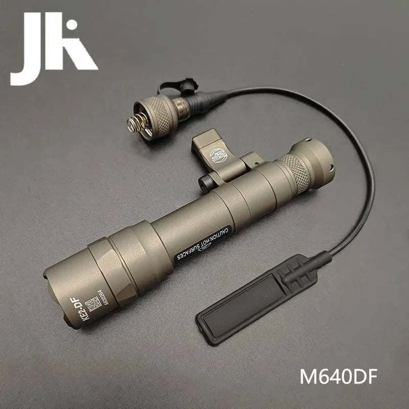 Tactical Flashlight M640 M340 Weapons Scout Light 20MM Picatinny Rail