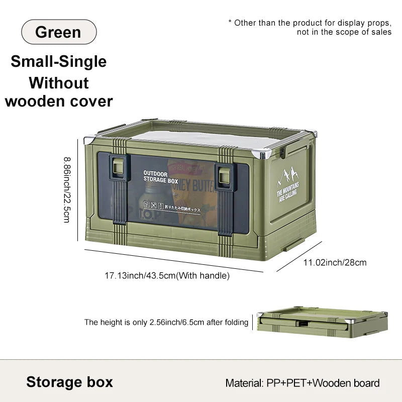 UFORU Multilayer Thickened Folding Storage Box with Lid Ideal for Outdoor