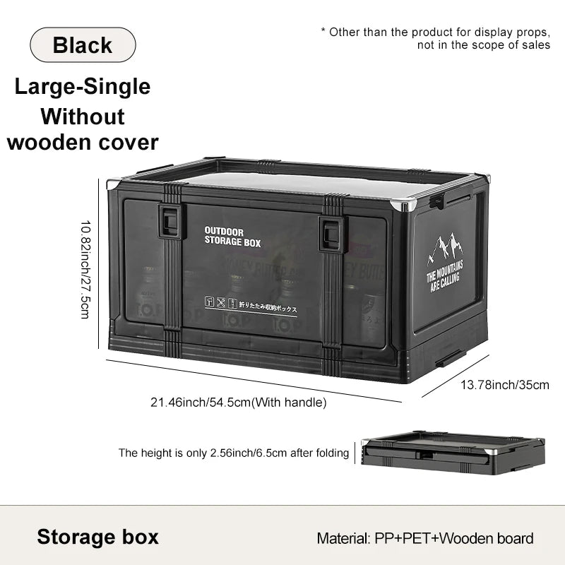 UFORU Multilayer Thickened Folding Storage Box with Lid Ideal for Outdoor