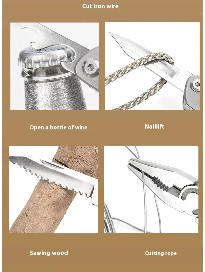 Multi-Function Folding Pliers, Outdoor Survival Camping Tool Multi-Tool