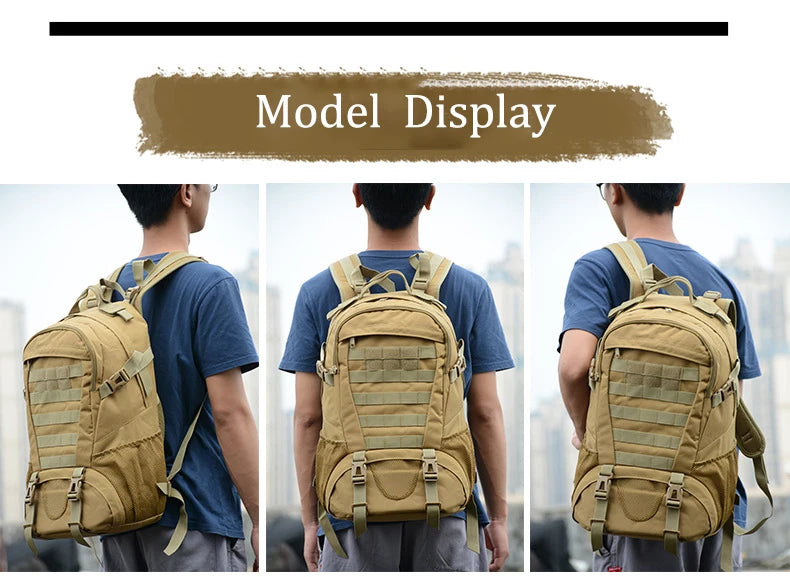 Men Tactical Backpacks Outdoor 35L Large Capacity Man Camping Backpack