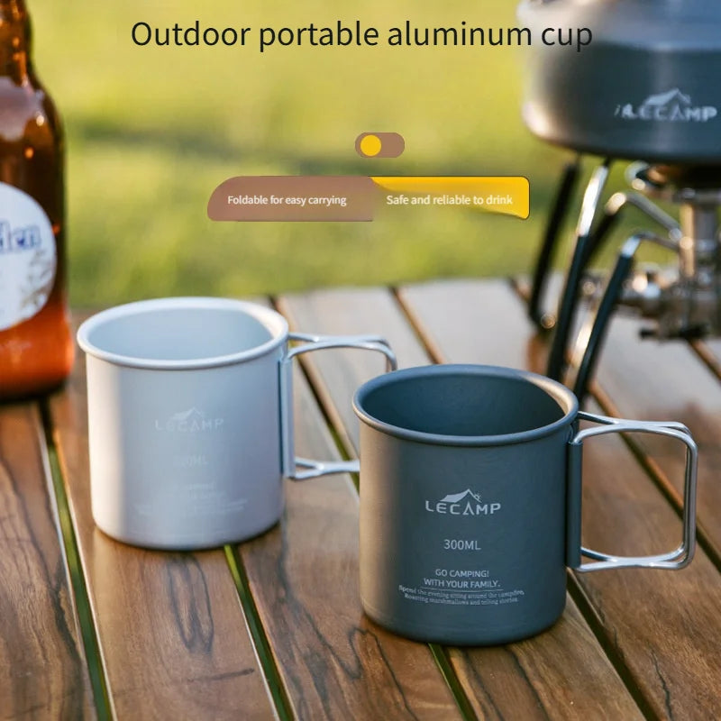 Outdoor Camping Fold Titanium Cup Travel Travel Cooking Set Cooking