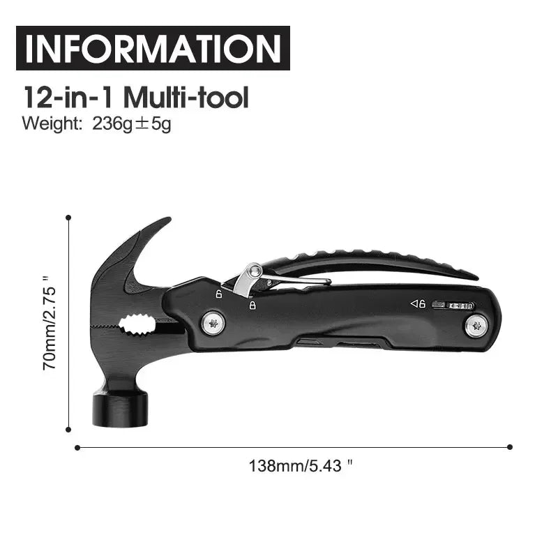 Multifunction Mini Sheep Horn Hammer Outdoor Camping Survival Gear Hammer