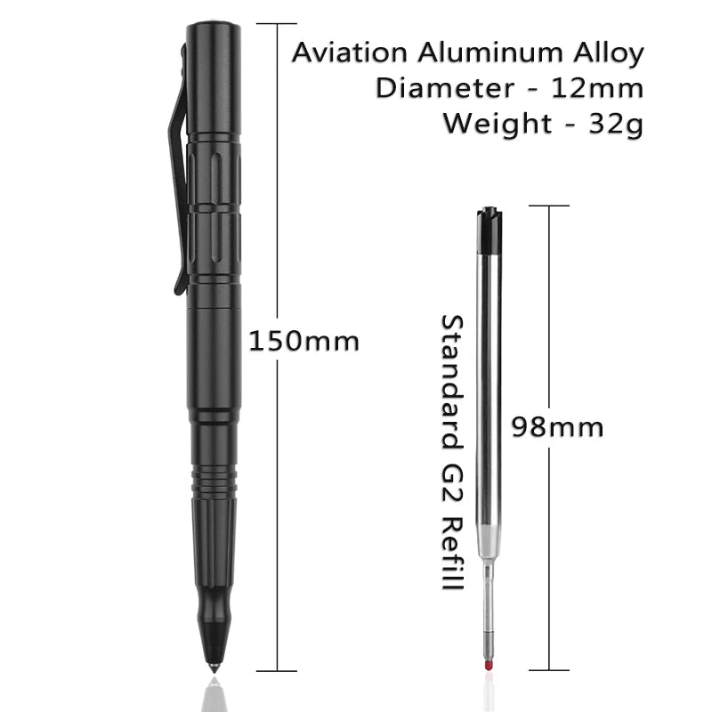 Self Defense Tactical Pen Security Protection EDC Tool BallPoint Pen