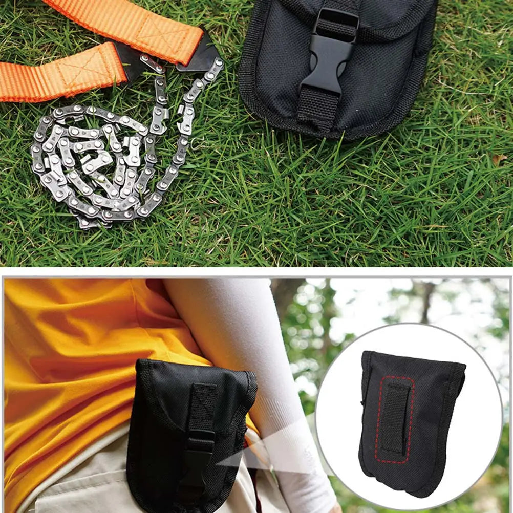 Outdoor Hand Chainsaw Camping Sawing Tool Tree Cutting Cable