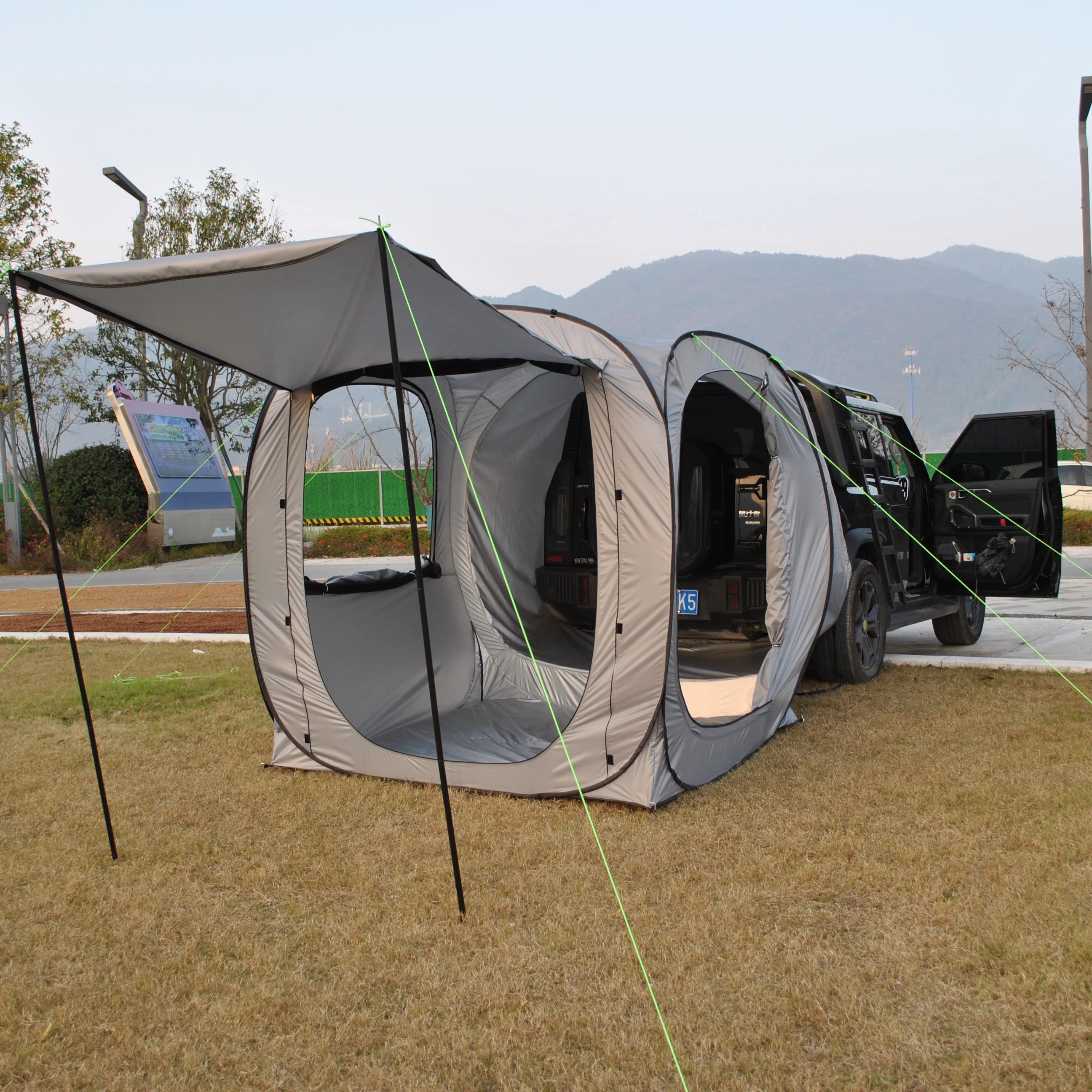 Car Tent trailer Tent, Car Tailgate Tent,Pop Up Car Rear Tent Multipurpose Truck Tent