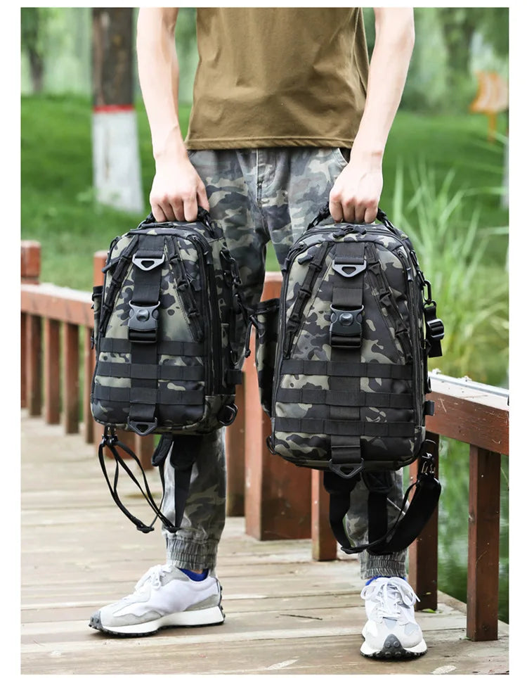 Outdoor Fishing Tackle Bag Waterproof Hiking Cycling Travel Backpack Tools