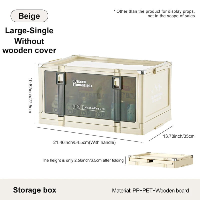UFORU Multilayer Thickened Folding Storage Box with Lid Ideal for Outdoor