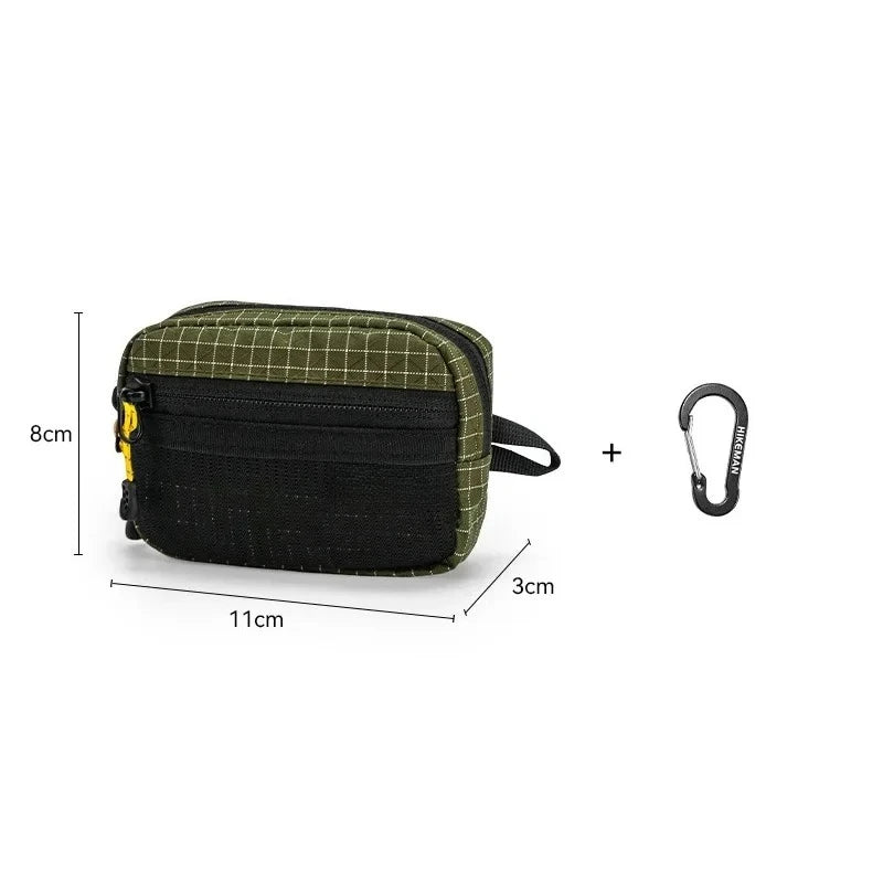 Tactical Utility Bag Durable Waterproof Zipper Mesh Pocket D Buckle Camping
