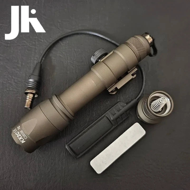 Tactical Flashlight M640 M340 Weapons Scout Light 20MM Picatinny Rail