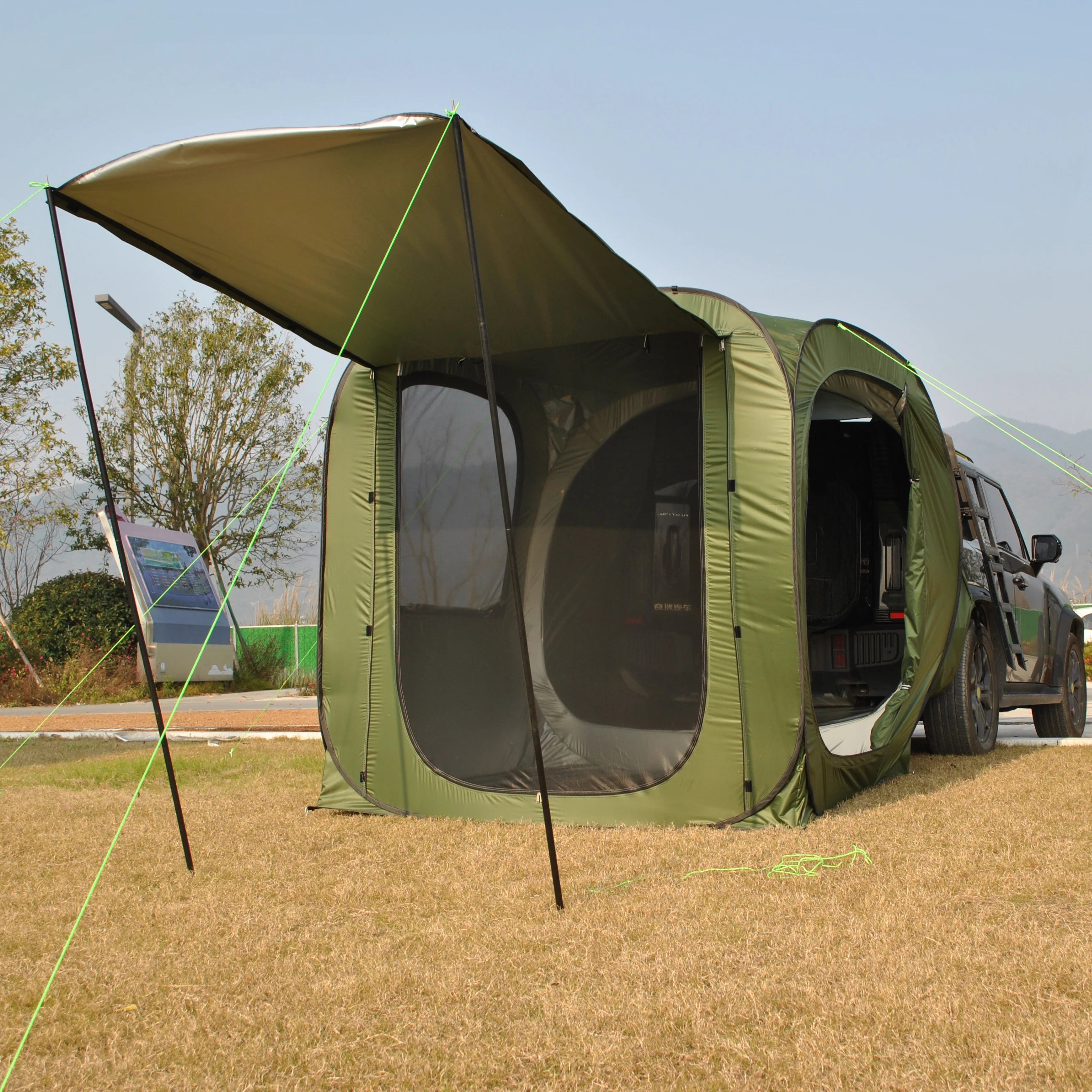 Car Rear Automatic Tent, Car Tailgate Tent,Pop Up Car Rear Tent, SUV Tents Car
