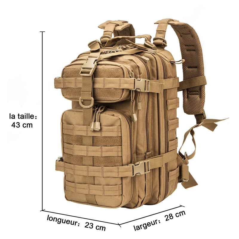 LQARMY Men Mochilas Tactical Backpack 30L Nylon Outdoor Waterproof Bags
