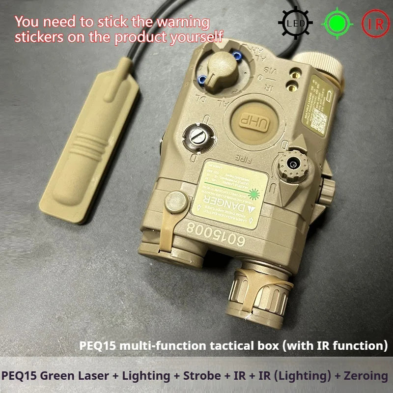 Tactical Airsoft Red Dot Green Blue IR Fill Light Laser Indicator Weapon Scout Light