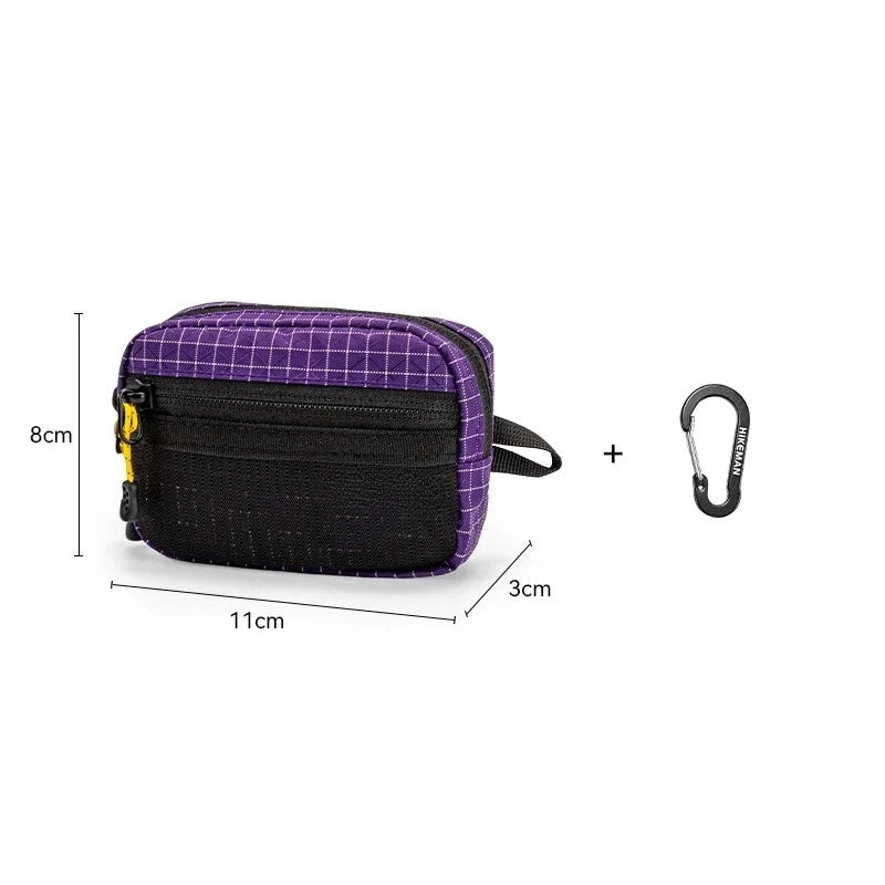 Tactical Utility Bag Durable Waterproof Zipper Mesh Pocket D Buckle Camping