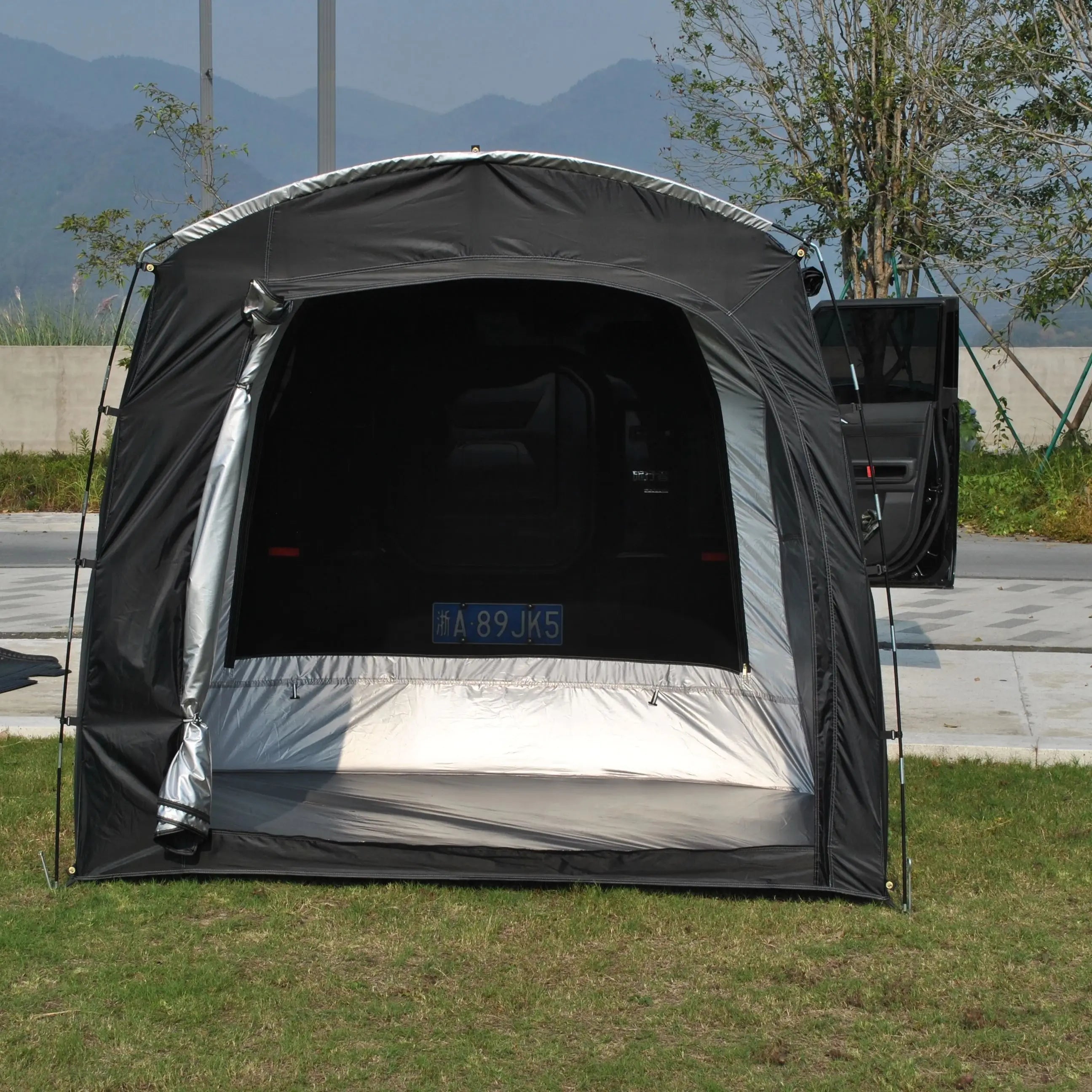 2-Person SUV Tailgate Tent Easy Setup Waterproof Outdoor Camping Van