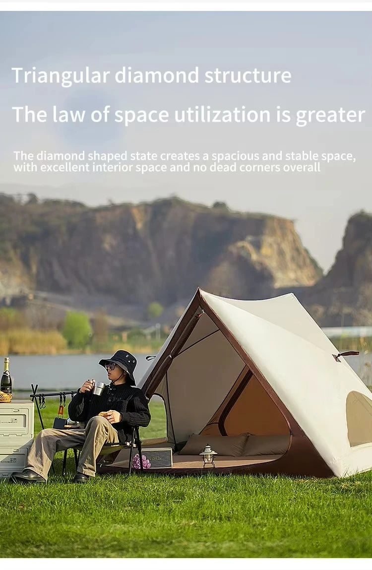 Portable Sunscreen Beach Tent Outdoor Camping Triangle Tent Fully Automatic