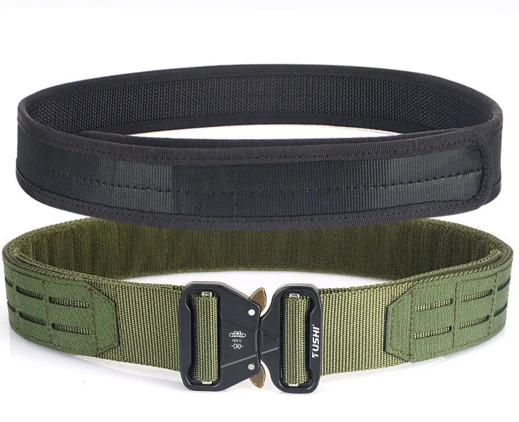 Tactical Belt 2 Inch Quick Release Ronin Camo Belt Metal Outdoor Waist Belt
