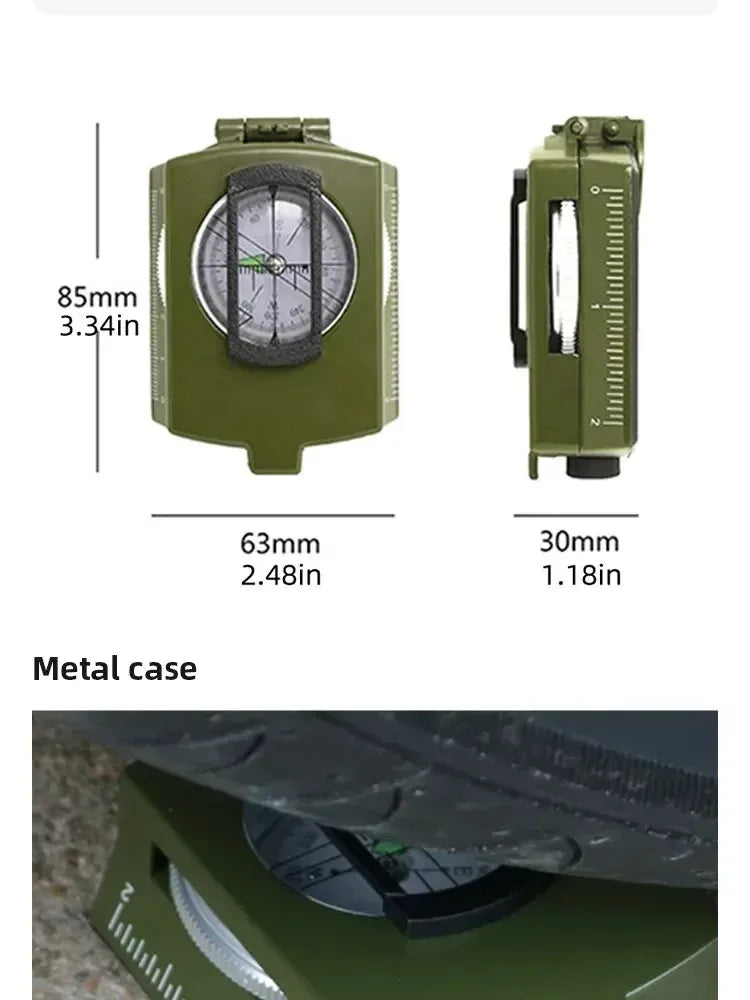 High Precision Professional Outdoor Camping Military Tactical Compass