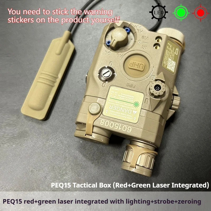 Tactical Airsoft Red Dot Green Blue IR Fill Light Laser Indicator Weapon Scout Light