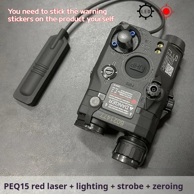 Tactical Airsoft Red Dot Green Blue IR Fill Light Laser Indicator Weapon Scout Light
